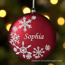 custom glass Christmas tree ball decoration